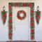 Glitzhome® 9ft. Pre-Lit Greenery Pine Poinsettia and Berries Christmas Garland with LED Lights and Timer